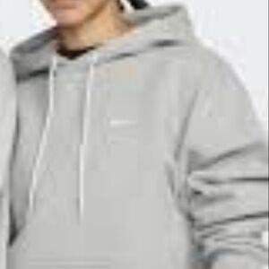 Nike Thermal Fit Running Hooded Sweatshirt Sz L Gray Lime Swoosh Thumb Holes